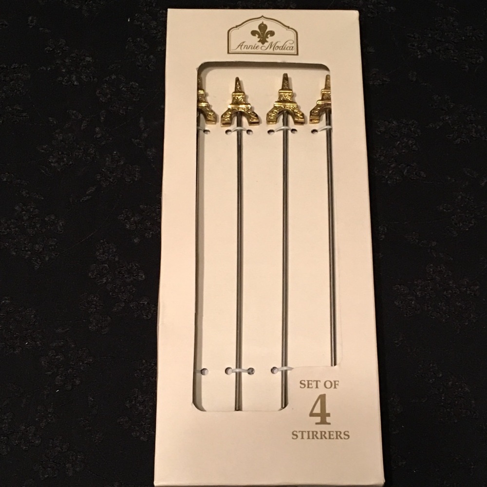Annie Modica Stirrers Eiffel Tower Set of 4